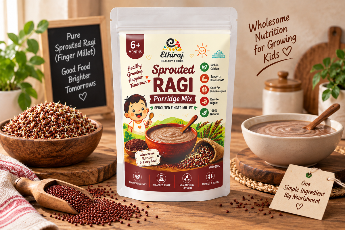 sprouted ragi porridge mix (200 gms)