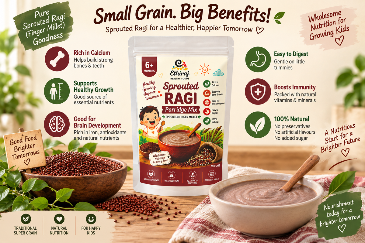 sprouted ragi porridge mix (200 gms)